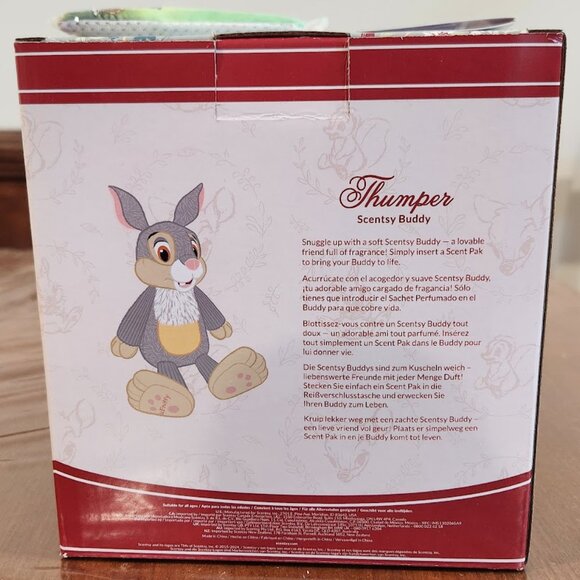 Scentsy Buddy Disney Thumper NEW IN BOX with Bambi Scentpack NEW - Picture 3 of 3